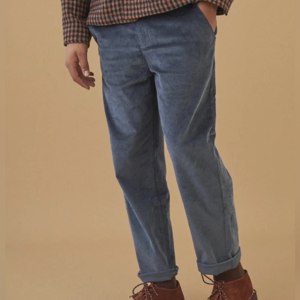 Bound Dallas Blue Cord Trousers